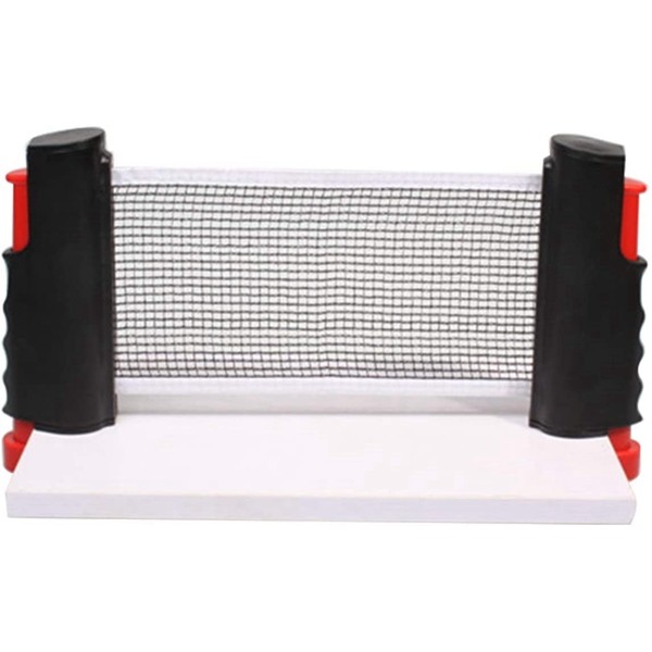 Racdde Stretch Table Tennis Net Set Portable Retractable Extendable Fits Tables Up to 2 in Thick 6 Feet Long Net 
