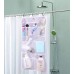Racdde Hanging Mesh Pockets Hold 340oz/1000ml Shampoo Shower Organizer with Over the Door Hooks 