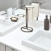Racdde Axis Metal Hand Towel Holder for Master Bathroom, Vanities, Countertops, Kitchen, Holds 2 Finger Tip Towels, Bronze 