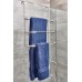Racdde York Over the Shower Door Towel Rack for Bathroom, 1.5" x 7" x 22.8", Chrome/Brushed 