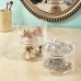 Racdde Stackable Clear Plastic Hair Accessory Containers with Lids | Set of 3 