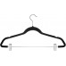 Racdde Premium Velvet Skirt Hangers (20 Pack) Non Slip Velvet Pants Hangers with Metal Clips, 360° Hook, Durable Ultra Thin Space Saving Velvet Hangers, Notched Clothes Hangers for Suits, Dress & Shirt 