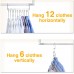 Racdde 4 Pack Metal Magic Hangers Space Saving Hangers Closet Space Saving Wardrobe Clothing Hanger Oragnizer, Updated Hook Design 