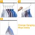 Racdde 4 Pack Metal Magic Hangers Space Saving Hangers Closet Space Saving Wardrobe Clothing Hanger Oragnizer, Updated Hook Design 