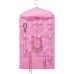 Racdde Pink Jewelry Hanging Non-Woven Organizer Holder 32 Pockets 18 Hook and Loops 