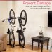 Racdde Bicycle Stand, Portable and Stationary Space-Saving Rack with Adjustable Height, for Indoor Bike Storage 