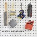 Racdde 53102A 6-Inch Pegboard Hooks and Organizer Assortment | 50-Piece Value Pack 