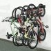 Racdde Bike Rack Garage Storage 5 Bicycles Hooks Wall Mount Bike Hanger Indoor Space Saving (8 Hooks and 3 Rails) 
