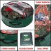 Racdde Xmas Wreath Storage Bag 30" - Garland Holiday Container with Clear Window - Tear Resistant Fabric - 30" X 30" X 8" (Green) 