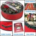 Racdde Xmas Wreath Storage Bag 24" | Garland Wreaths Container with Clear Window for Easy Holiday Storage | Durable 600D Oxford Material (Red) 