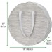 Racdde Soft Fabric Stripe Wreath Storage Bag - Easy-Pull Zippers, Handles, Stores Wreaths - 2 Pack - Taupe/Tan 