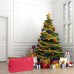 Racdde Heavy Duty 600D Oxford Christmas Tree Storage Bag Fit Upto 9 Foot Artificial Tree Holiday Red Extra Large Dimensions 65" x 30” x 15",VHO-005 