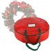 Racdde Red Holiday Christmas Wreath Storage Bag for 24-Inch Wreaths 