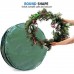 Christmas Wreath Storage Bag 24" - Water Resistant Fabric Storage Dual Zippered Bag for Holiday Artificial Christmas Wreaths, 2 Stitch-Reinforced Canvas Handles, Card Slot for Labeling