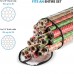Racdde Christmas Wrapping Paper Storage Bag - Fits 14 to 20 Standard Rolls Upto 40"- Slim Design Underbed Wrapping Paper Storage Container or Closet Storage Gift Wrap Organizer, Water Proof PVC Fabric, Clear 