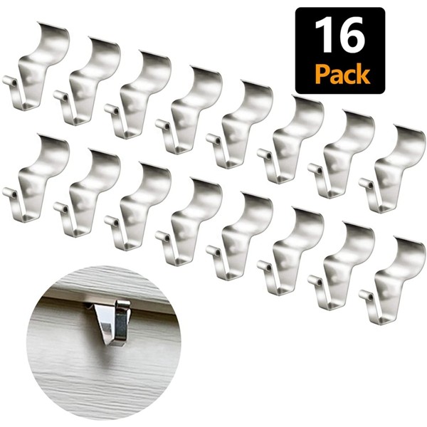 Racdde (16 Pack) Vinyl Siding Hooks for Hanging No-Hole Needed Heavy Duty Hanger Clips 