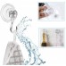Racdde Suction Cup Hooks, Removable Clear Heavy Duty Vacuum Suction Hooks with Cleaning Cloth Window Kitchen Bathroom Wall Hooks Hanger for Towel Loofah Sponge Cloth Key Christmas Wreath - 2 Packs 