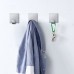 Racdde Adhesive Hooks Heavy Duty Wall Hooks Hangers Stainless Steel Waterproof Stick on Hooks for Hanging Robe, Coat, Towel, Keys, Bags, Lights, Calendars -Home Kitchen Bathroom 4-pack