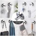 Racdde 2Pcs SUS 304 Stainless Steel Vacuum Suction Cup Hooks Shower Holder - Removable Bathroom Shower Hook Suction Towel Rack and Kitchen Organizer for Towel Hook, Bathrobe and Loofah,Brushed Finish 
