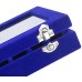 Racdde 24 Section Velvet Glass Jewelry Ring Display Organiser Box Tray Holder Earrings Storage Case (Blue )