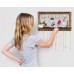 Racdde Buttercup Rustic Jewelry Organizer with Bracelet Rod Wall Mounted - Wooden Wall Mount Holder for Earrings, Necklaces, Bracelets, and Many Other Accessories 