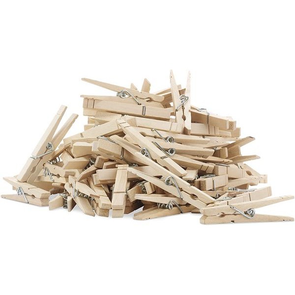 Racdde Wood Natural Clothespins, S/100 