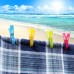Racdde 16 Pack Beach Towel Clips Chair Clips Towel Holder for Pool Chairs on Cruise-Jumbo Size,Plastic Clothes Pegs Hanging Clip Clamps to Keep Your Towel from Blowing Away,Fashion Bright Color 