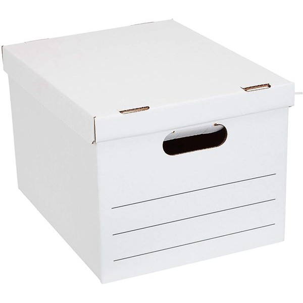 Racdde Basic Duty Storage/Filing Boxes with Lift-Off Lid - Legal/Letter Size, 20-Pack 