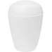 Racdde 1009613-661 Twirla Trash Can with Flipping Lid, 9 L, Metallic White 