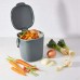 Racdde Good Grips Easy-Clean Compost Bin, Charcoal - 0.75 GAL/2.83 L 