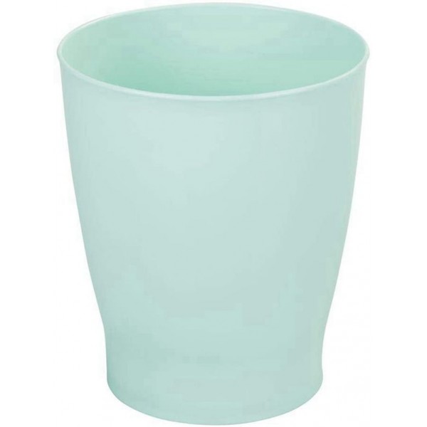 Racdde Slim Round Plastic Small Trash Can Wastebasket, Garbage Container Bin for Bathrooms, Powder Rooms, Kitchens, Home Offices, Kids Rooms - Mint Green 