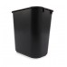 Racdde FG295500BLA Plastic Resin Deskside Wastebasket, 3.5 Gallon/13 Quart, Black (Pack of 12) 