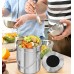 Racdde Stainless Steel Compost Bin for Kitchen Countertop - 1.3 Gallon Compost Bucket Kitchen Pail Compost with Lid - Includes 1 Spare Charcoal Filter