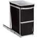 Racdde 30 Liter / 8 Gallon Under Counter Kitchen Pull-Out Trash Can, Heavy-Duty Steel Frame, 9.8" W x 17.7" D x 19.1" H 