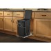 Racdde RV-12KD-18C S Single 35-Quart Sliding Pull Out Kitchen Cabinet Waste Bin Container, Black