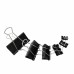 racdde Binder Clips Paper Clamps Assorted Sizes 100 Count (Black), X Large, Large, Medium, Small, X Small and Micro, 6 Sizes in One Pack, Meet Your Different Using Needs