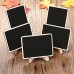 racdde 10 Pack Mini Chalkboards Signs with Easel Stand, Small Rectangle Chalkboards Blackboard, Wood Place Cards for Weddings, Birthday Parties, Message Board Signs and Event Decoration