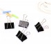 racdde Mini Binder Clips 3/4-Inch Small Black Paper Clamps for Office Supplies,96-Pack (19mm) 