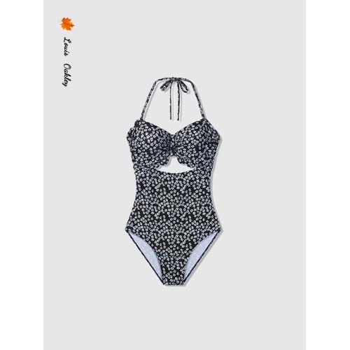racdde Swimsuit female belly thin Korea ins spa conservative one-piece swimsuit