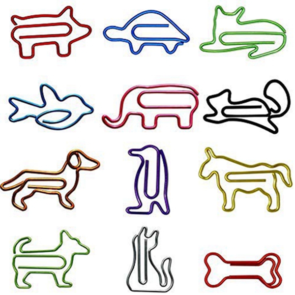 Racdde Cute Paper Clips Assorted Colors - 120 Counts Funny Paperclips Bookmarks Planner Clips - Fun Office Supplies Gifts for Women Coworkers  