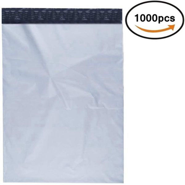 Racdde Poly Mailers Shipping Envelopes Bags Self Sealing White, 10 x 13 - inches, 1000 Bags 