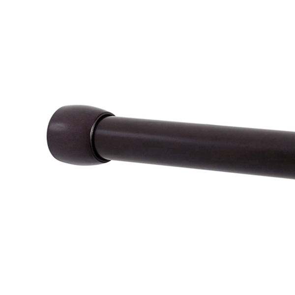 Racdde Aluminum Tension Shower Rod, 48 to 76-inch, Bronze 