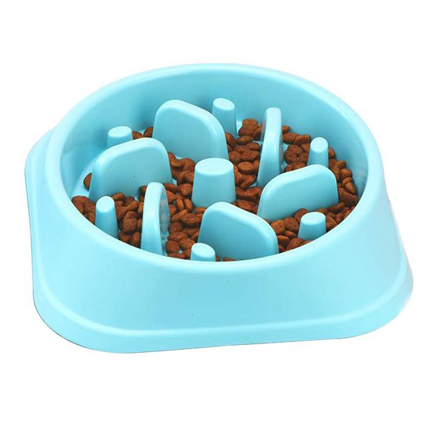 Racdde Slow Feeder Dog Bowl, Slow Feeder Dog Bowls, Dog Food Bowl,Eco-Friendly Medium Size Blue